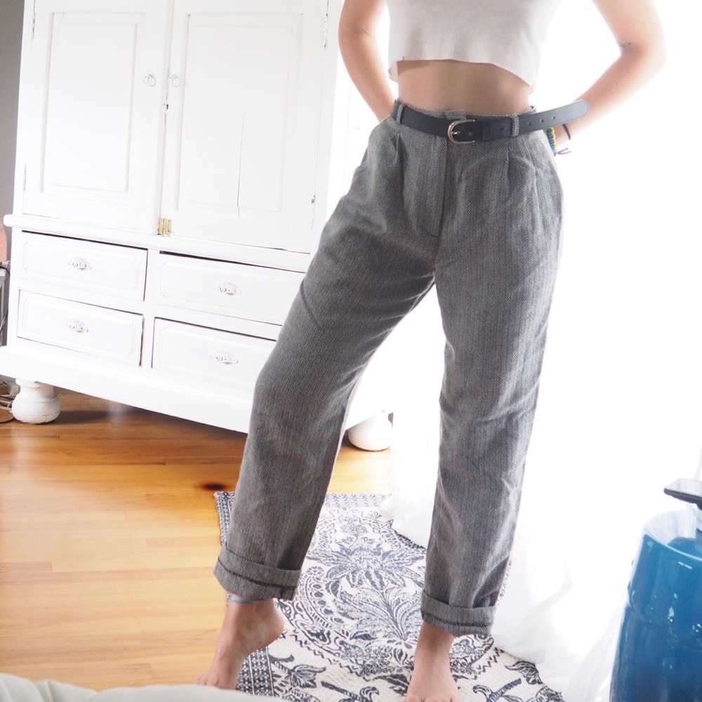 HIGH WAIST talbot’s cotton trousers